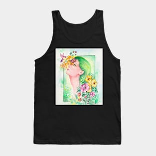 Girl flower Tank Top